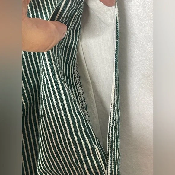 Lucy and Yak Addison Tapered Twill Organic Cotton Jeans Aspen Stripe 38R 18/20 - Picture 7 of 9